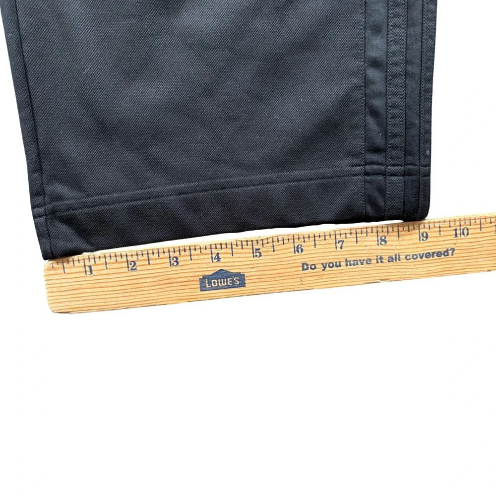 Adidas Y2K Track Pants Mens XL‎ Black 3 Stripe Zip Pocket Athleisure Streetwear